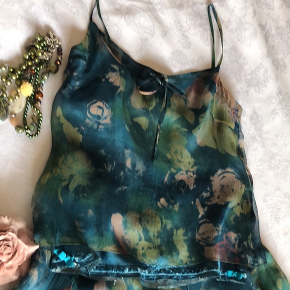 Nougat London Two Pieces Floral Skirt Set 100% Silk - Picture 4 of 15